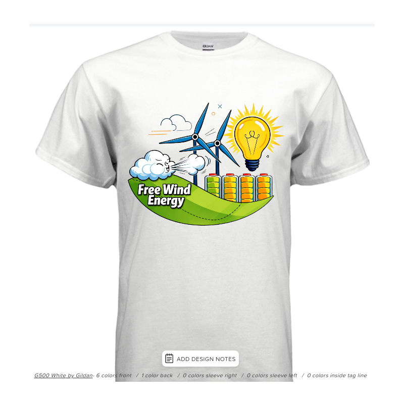 Wind Power - Gone with the Wind - White