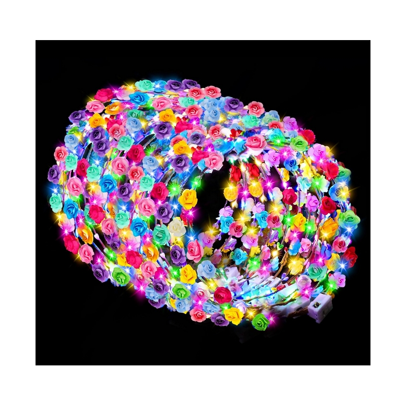 Led Floral Head Barrettes