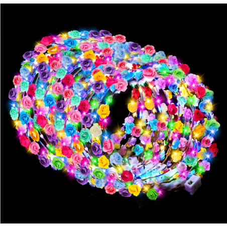 Led Floral Head Barrettes